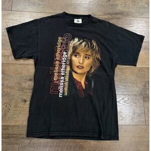 Vintage 1999 Melissa Etheridge Tour Tee Black Medium